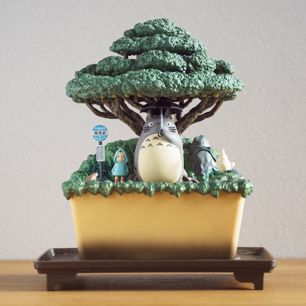 In Stock] Totoro Rain Station Water Flowing Statue SD0003