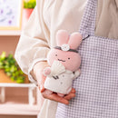 [現貨] ホワイトタイガーとブラックタイガー (小白虎與黑虎蝦) -拿紙扇的兔兔醫生 吊飾公仔 STE0002