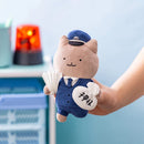 [現貨] ホワイトタイガーとブラックタイガー (小白虎與黑虎蝦) -狗狗警察 / 押收袋 吊飾公仔 STE0003