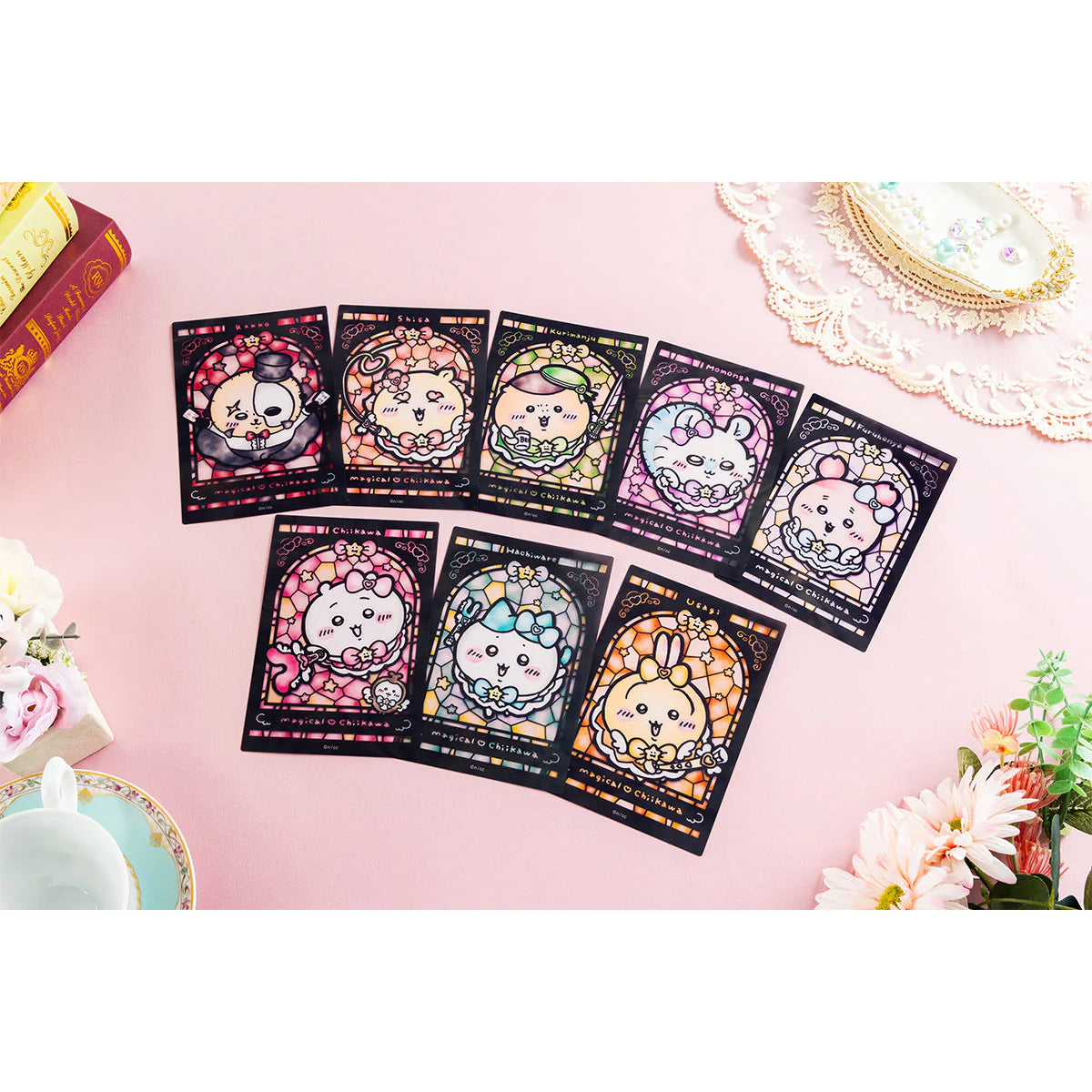 [In Stock] Chiikawa Magical Girl Series - Stained Glass Style Transparent Card Hachiware Kohachi SCH0884