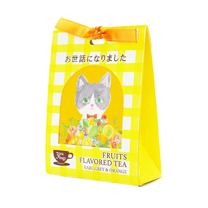 [現貨] [買任何產品加購價$25] 日本Fruit Greeting Tea 系列- お世話になりました  (伯爵茶與橙子味紅茶，3個茶包 ） SF0159