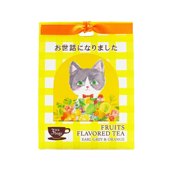 [現貨] [買任何產品加購價$25] 日本Fruit Greeting Tea 系列- お世話になりました  (伯爵茶與橙子味紅茶，3個茶包 ） SF0159