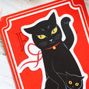 [現貨包平郵] [極少存貨] Radiostar / 銀鉤舎 ・ 黒猫系列- 招財貓、鯛魚貼紙 SR0007