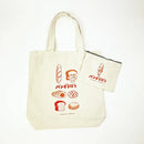 [現貨]パンどろぼう麵包小偷 ~ 大容量帆布袋＋小物袋套裝  SBB0104