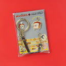 [現貨]パンどろぼう麵包小偷 ~ POP-UP限定- 皮革X金屬鍊子 多層次手機斜背帶 SBB0119