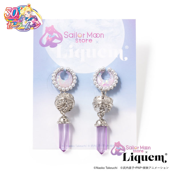 [現貨] Sailor Moon store x Liquem 聯乘 / Liquem Limited～美少女戰士 Princess Serenity 耳環（銀色）SS0088