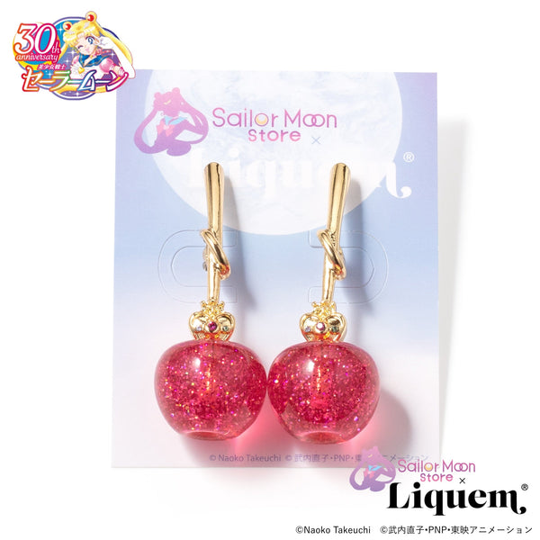 [現貨] Sailor Moon store x Liquem 聯乘 / 美少女戰士版櫻桃耳環 （深粉紅色）SS0089