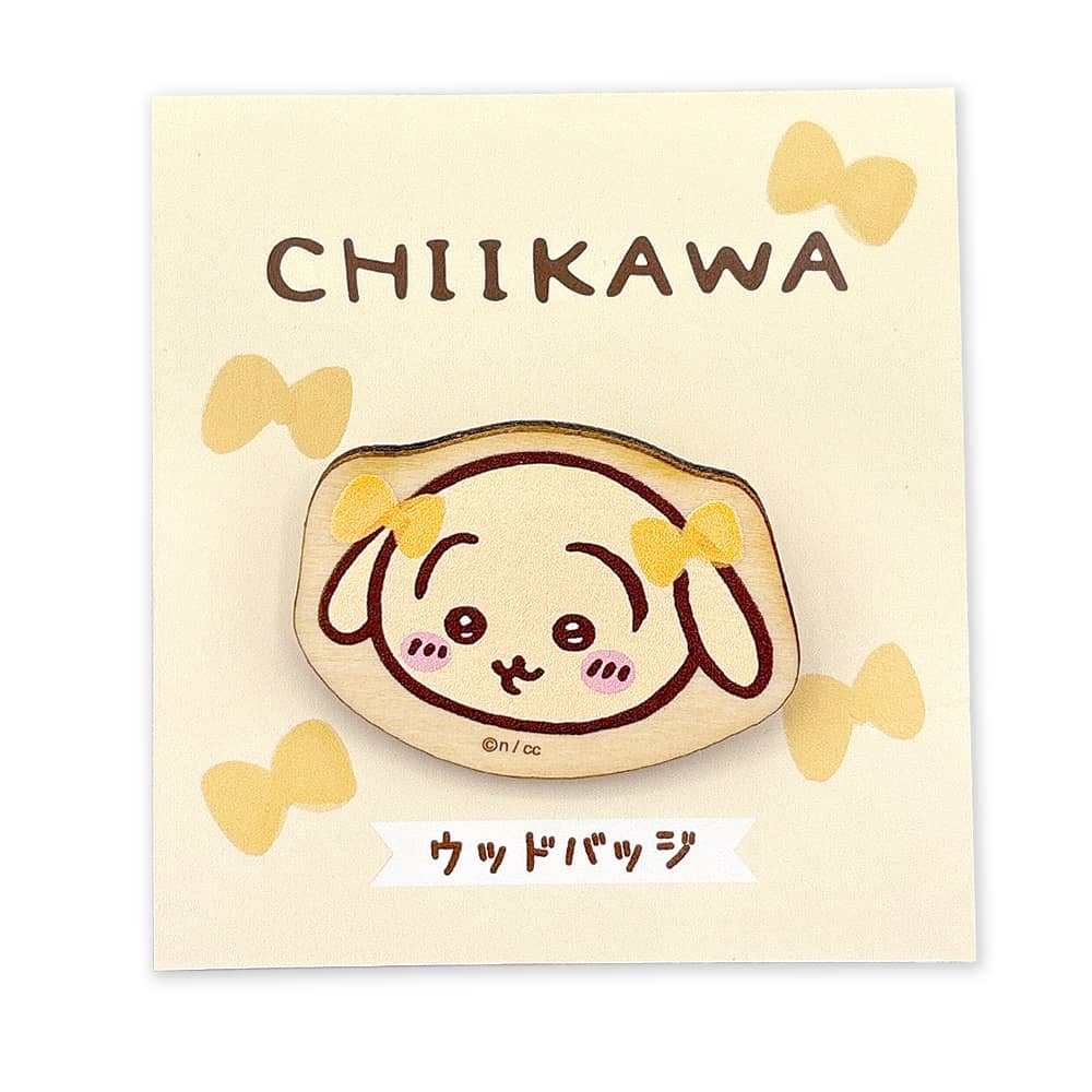 [In stock] ちいかわChiikawa- lop-eared うさぎRabbit Japanese wooden badge SCH1209