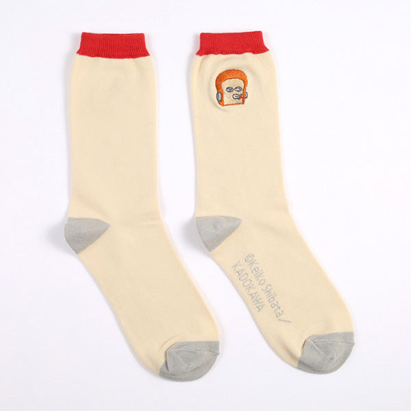 [In Stock] Pandoraboo Bread Thief Beige with Red-Trimmed Socks SBB0128