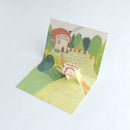 [現貨] パンどろぼう麵包小偷- 綠色立體生日卡  SBB0134