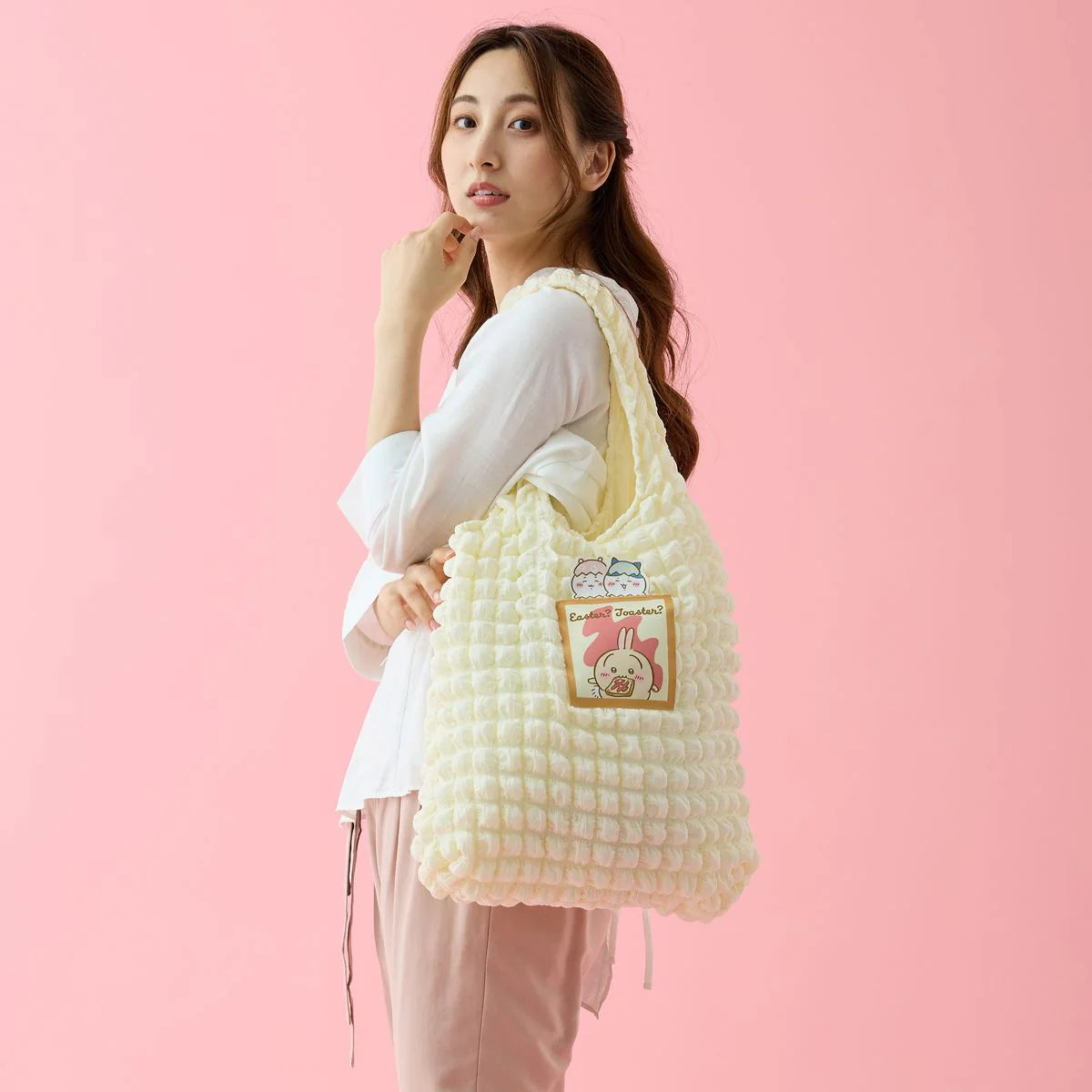 ［現貨] ちいかわChiikawa 雲朵袋系列-  イースター？トースター？  ちいかわ 小可愛 X ハチワレ 小八 X うさぎ 兔兔 SCH0862