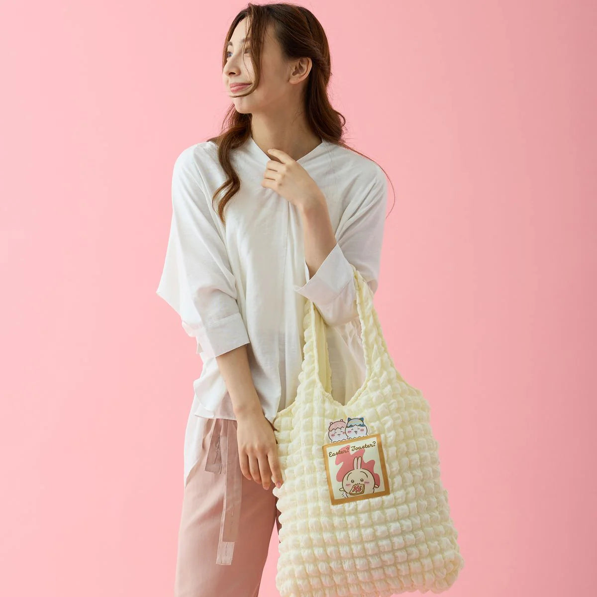 ［現貨] ちいかわChiikawa 雲朵袋系列-  イースター？トースター？  ちいかわ 小可愛 X ハチワレ 小八 X うさぎ 兔兔 SCH0862