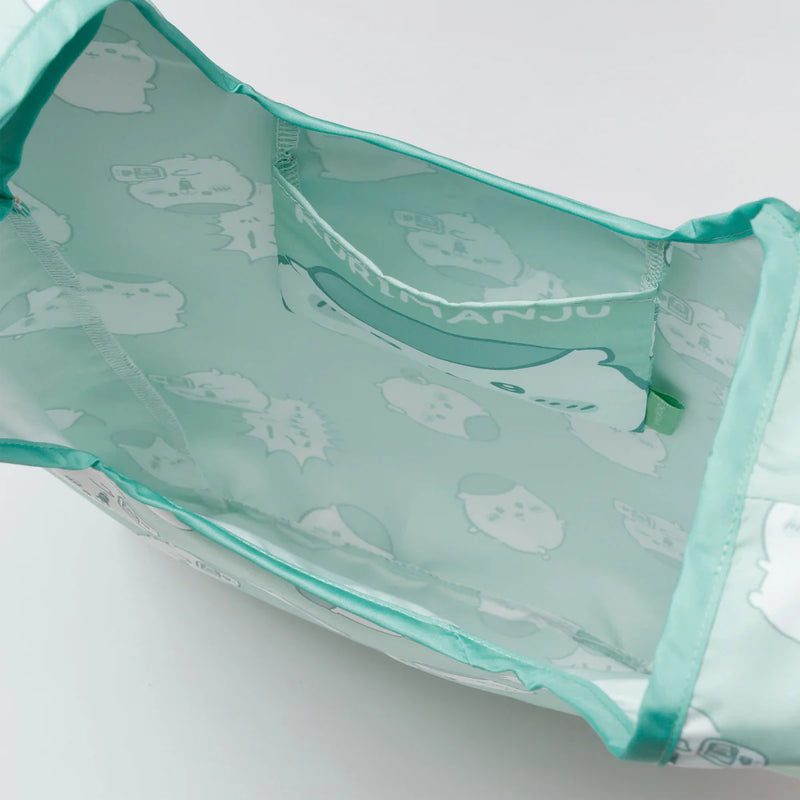 [準現貨] [預計12月頭到貨]ちいかわCHIIKAWA 密圖案可摺疊環保袋--くりまんじゅう栗子饅頭 SCH1364