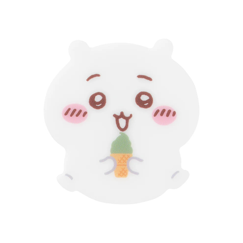 [In Stock] Chiikawa - Fushimi Limited Series ~ Chiikawa Cutie X Matcha Soft Ice Cream Cutter Molded Acrylic Badge Pin SCH0657