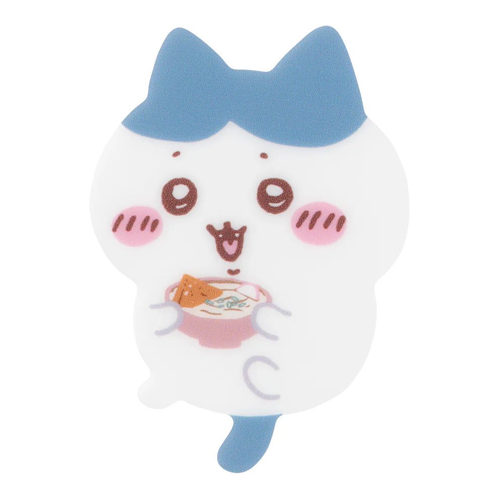 [In Stock] Chiikawa - Fushimi Limited Series ~ Hachiko x Fox Udon Noodle Cut Molded Acrylic Badge Pin SCH0658