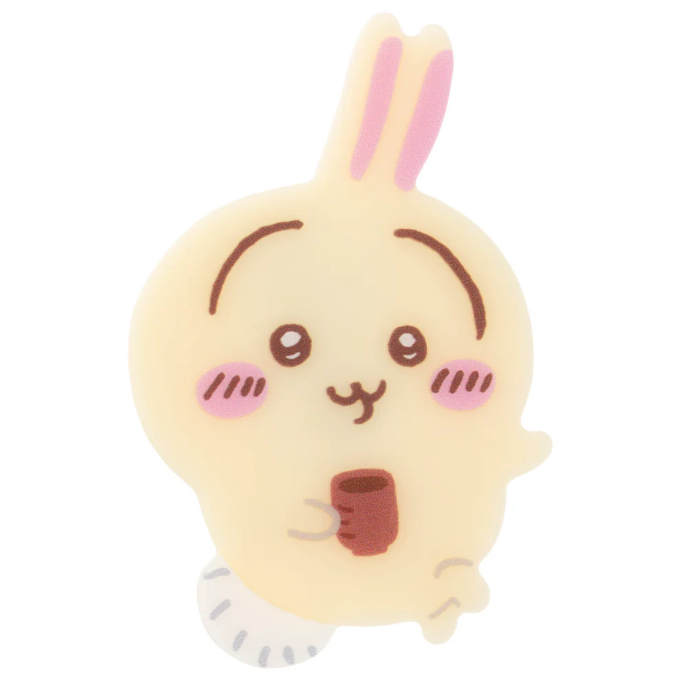 [現貨] ちいかわChiikawa-伏見限定系列～うさぎ兔兔 X 焙茶 切模壓克力徽章 扣針  SCH0659