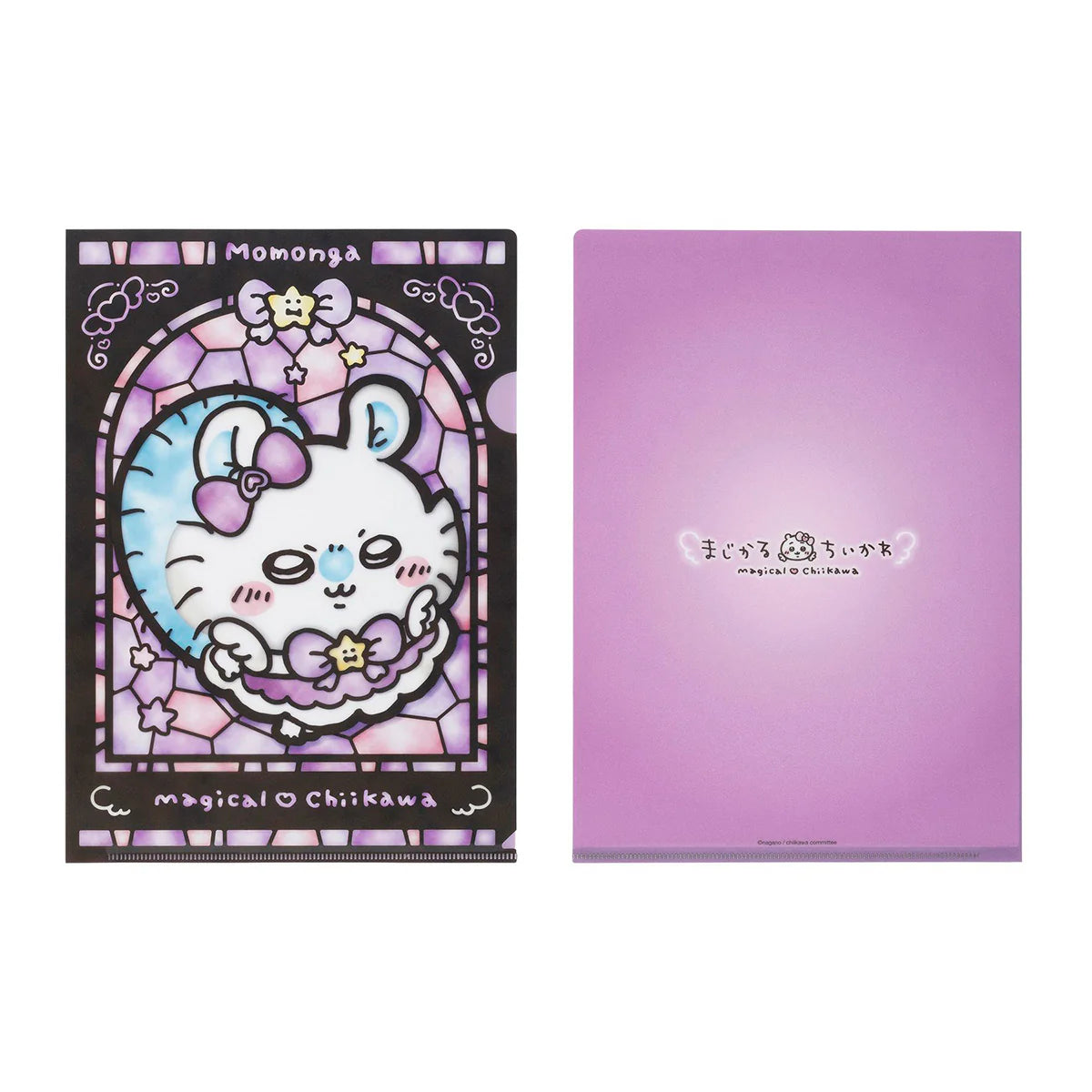 [In Stock] Chiikawa Magical Girl Series - Stained Glass Style A4 Folder Momonga Flying SCH0891