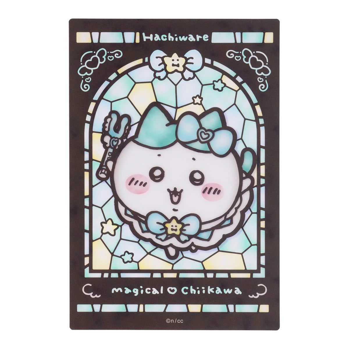[In Stock] Chiikawa Magical Girl Series - Stained Glass Style Transparent Card Hachiware Kohachi SCH0884