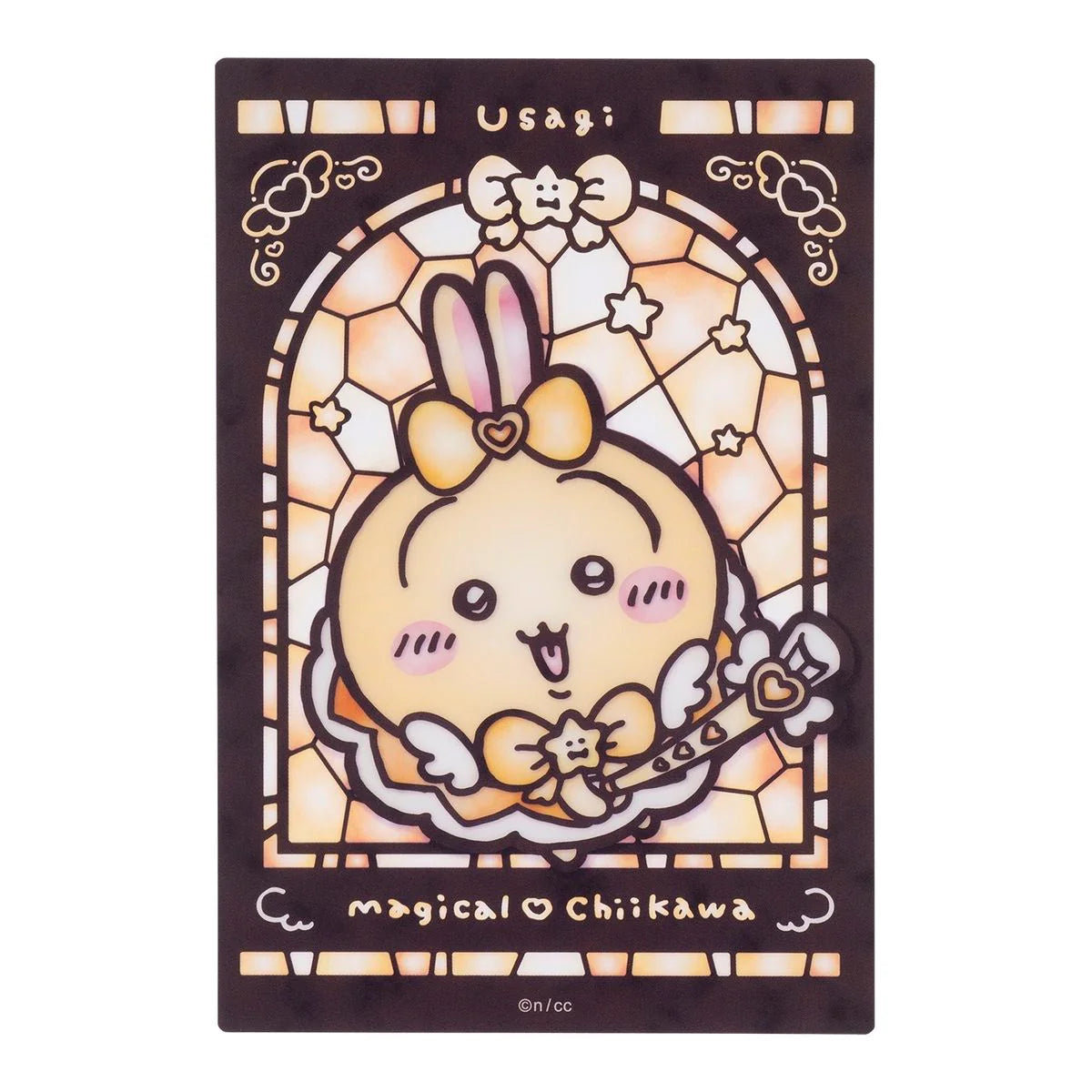 [In Stock] Chiikawa Magical Girl Series - Stained Glass Style Transparent Card Usagi Rabbit SCH0885