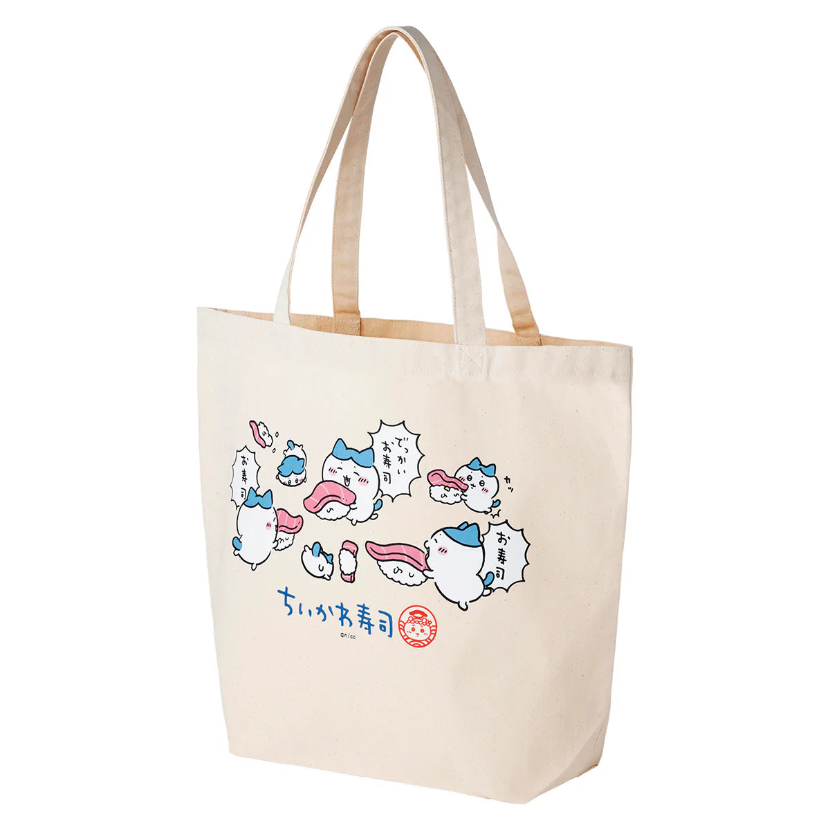 ［現貨]  ちいかわChiikawa 壽司系列～  ハチワレ 小八 TOTE BAG（こけまくりハチワレ） SCH0770