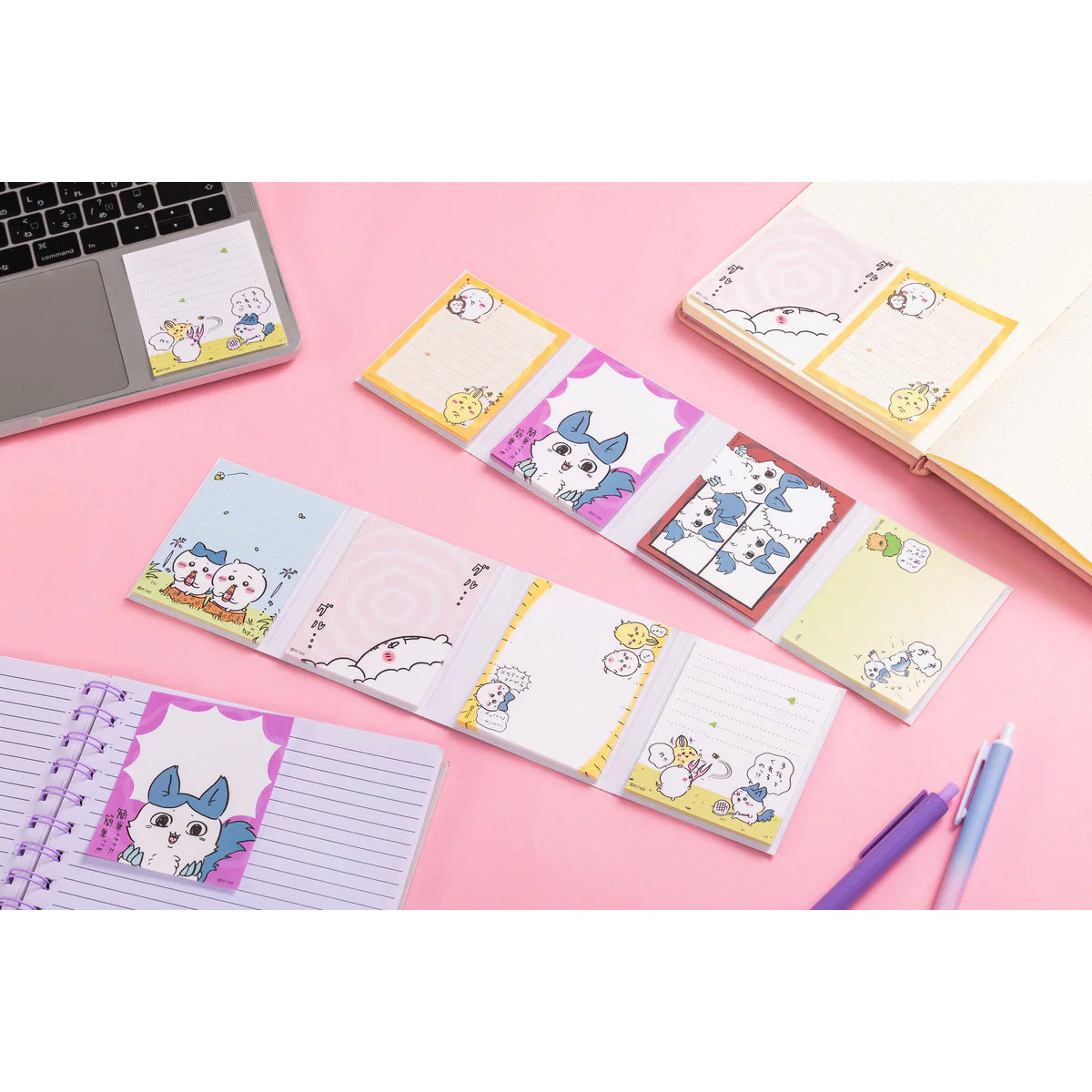 [In Stock] Chiikawa Parallel World Series - The Stronger Hachiware Kohachi (?) MEMO Book (with 4 designs) SCH0957