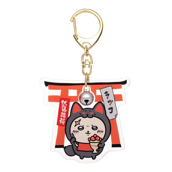 [現貨]ちいかわChiikawa-伏見限定 附鈴鳥居鎖匙扣 ラッコ 海獺 SCH1287