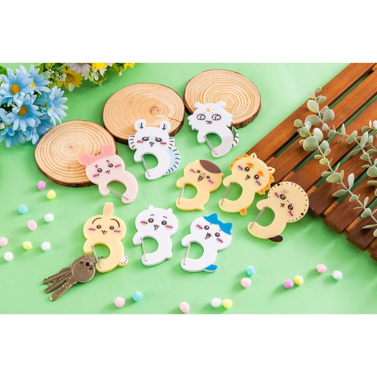 [In Stock] Chiikawa Doll Die-Cut Carabiner Series - Usagi Rabbit SCH0948