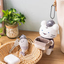 [現貨]ホワイトタイガーとブラックタイガー (小白虎與黑虎蝦) X Sanrio Characters- 公仔吊飾 （配達員さんなマスコット）STE0014