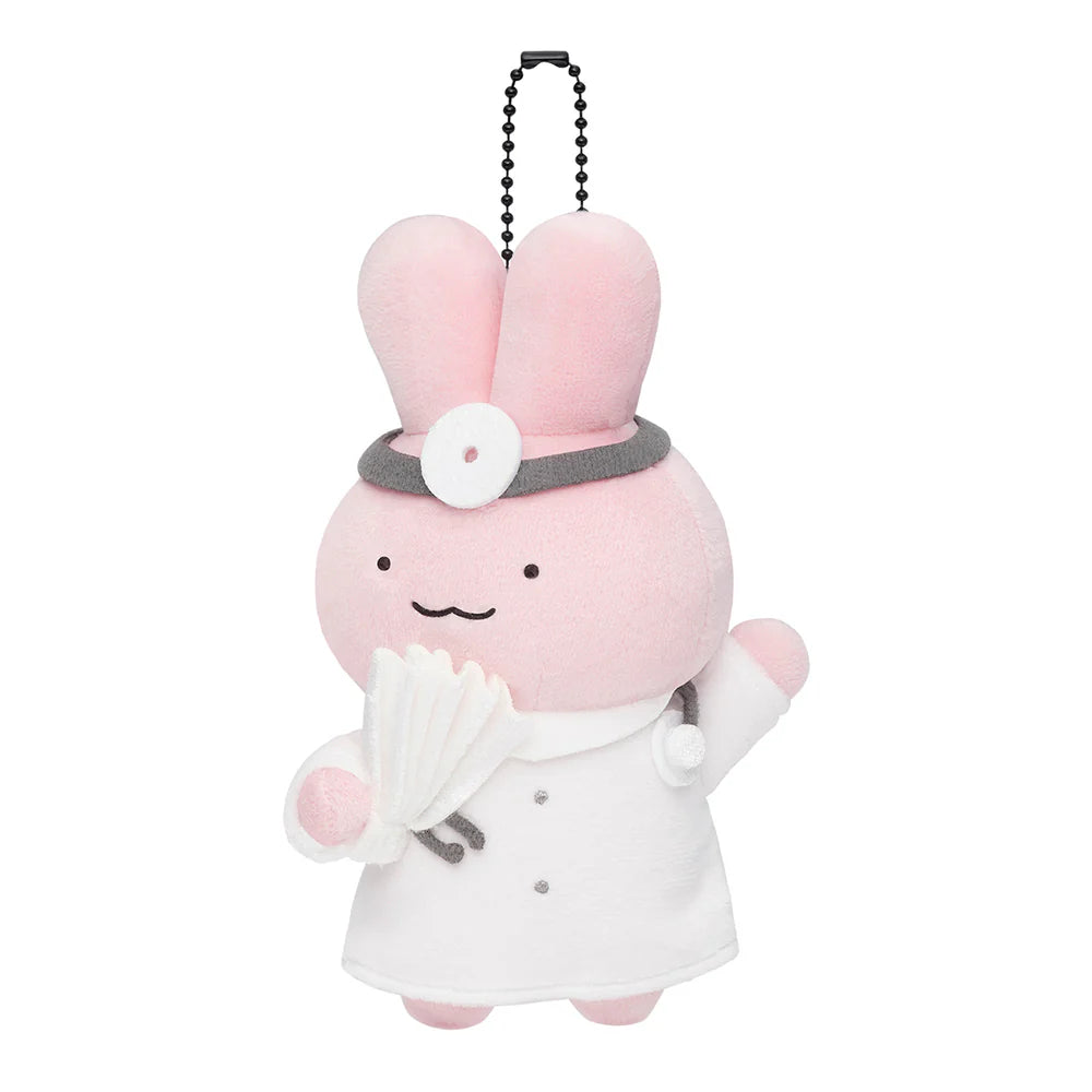 [Ready stock] ホワイトタイガーとブラックタイガー (little white tiger and black tiger shrimp) - Dr. Rabbit pendant doll with paper fan STE0002