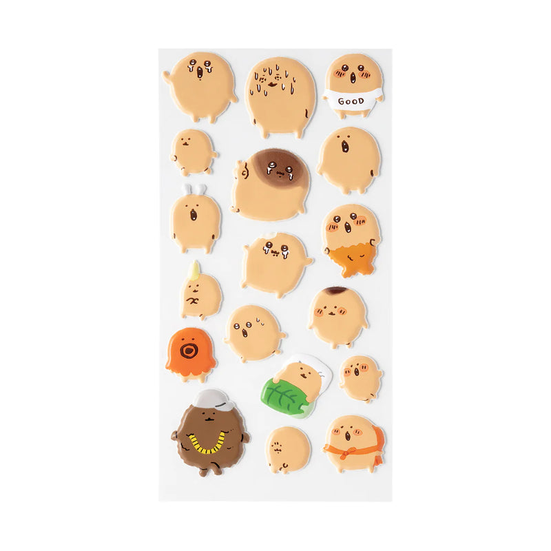 [現貨] ナガノNAGANO自嘲熊JOKE BEAR～ 可樂餅半立體貼紙 SNA0173