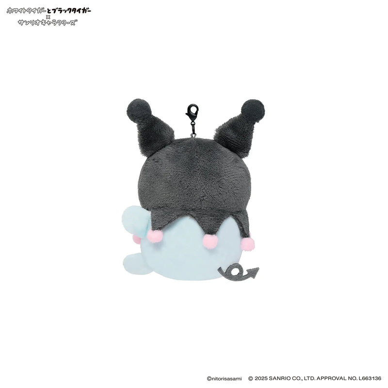 [準現貨][約11月頭到貨] ホワイトタイガーとブラックタイガー (小白虎與黑虎蝦) X Sanrio Characters- 公仔吊飾 （どろぼうねずみ＆クロミKUROMI）STE0009