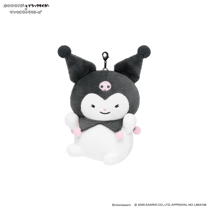 [準現貨][約11月頭到貨] ホワイトタイガーとブラックタイガー (小白虎與黑虎蝦) X Sanrio Characters- 公仔吊飾 （どろぼうねずみ＆クロミKUROMI）STE0009