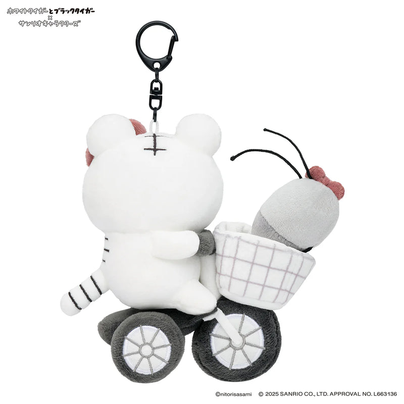 [準現貨][約11月頭到貨] ホワイトタイガーとブラックタイガー (小白虎與黑虎蝦) X Sanrio Characters- 公仔吊飾 （ホワイトタイガーとブラックタイガー）STE0013