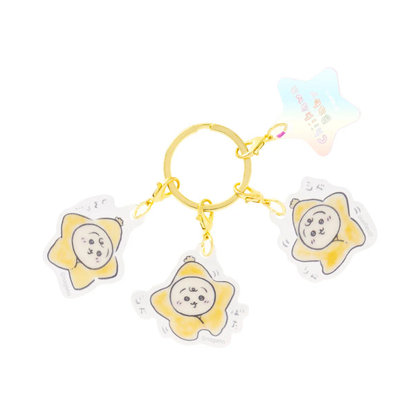 [準現貨] [預計9月尾-10月頭到貨]ちいかわCHIIKAWA Baby- 三重亞克力鎖匙扣（星おくるみなうさぎ） SCH1306