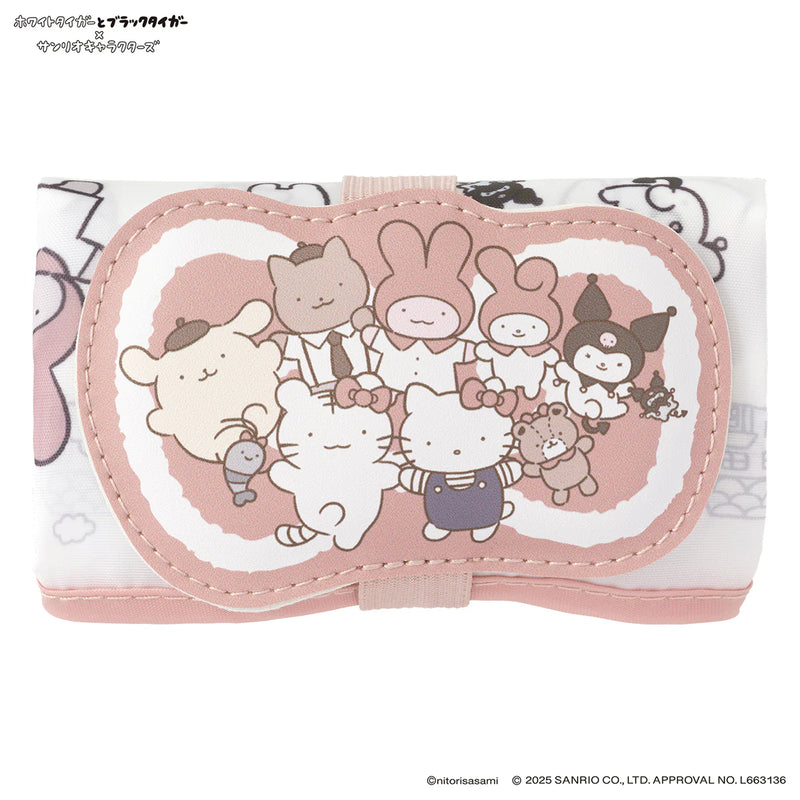 [準現貨][約11月頭到貨] ホワイトタイガーとブラックタイガー (小白虎與黑虎蝦) X Sanrio Characters- 折疊環保袋 STE0005