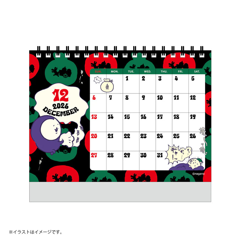 [現貨]ナガノNAGANO JOKE BEAR 2026 枱曆 SNA0196