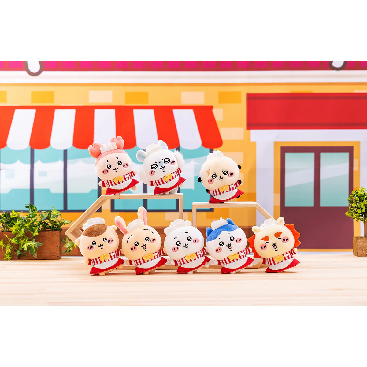 [現貨]   ちいかわCHIIKAWA 餐廳限定- くりまんじゅう栗子饅頭 餐廳待應公仔 SCH0716