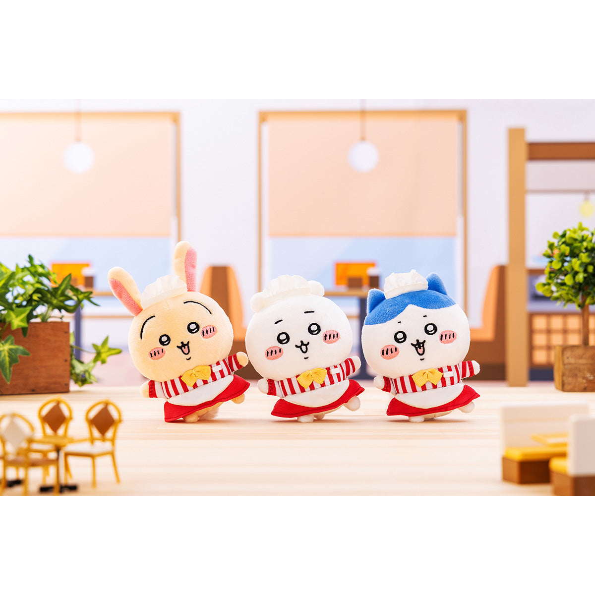 [In Stock] Chiikawa Restaurant Series - Usagi Rabbit Restaurant Waiter Plush Toy SCH0202