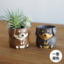 [現貨] 可愛狗仔迷你花盆套裝（1套2色；全6款狗仔） SH0117