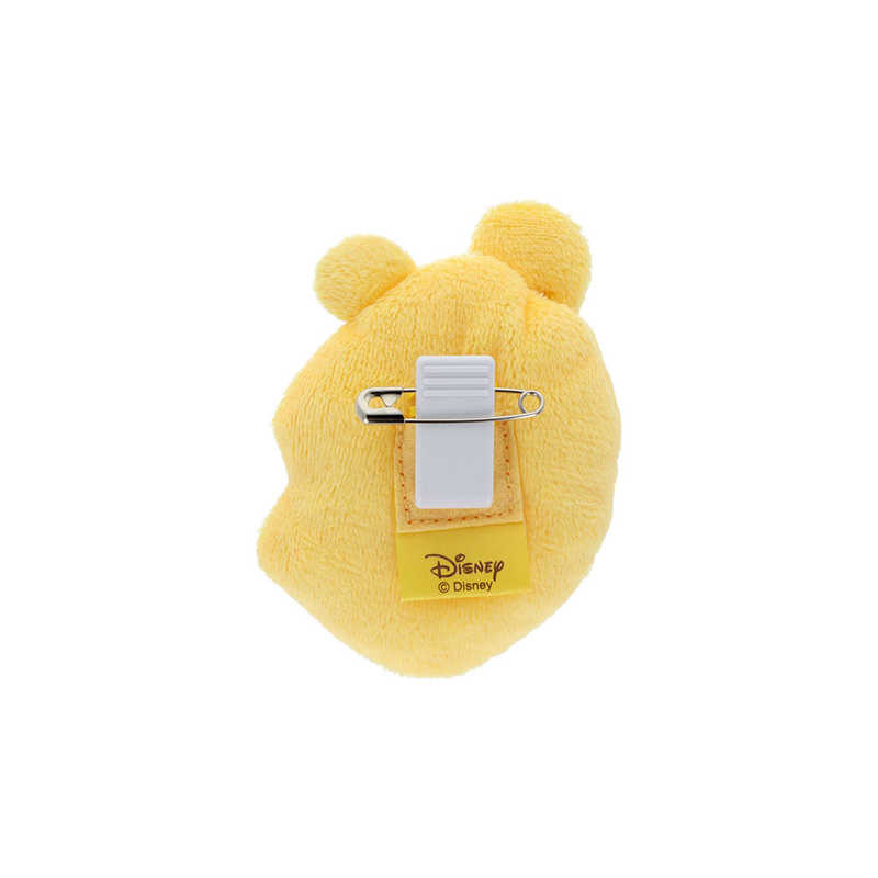 [現貨] 日本迪士尼 - 小熊維尼 Winnie the Pooh皺眉表情毛毛襟章  SH0166