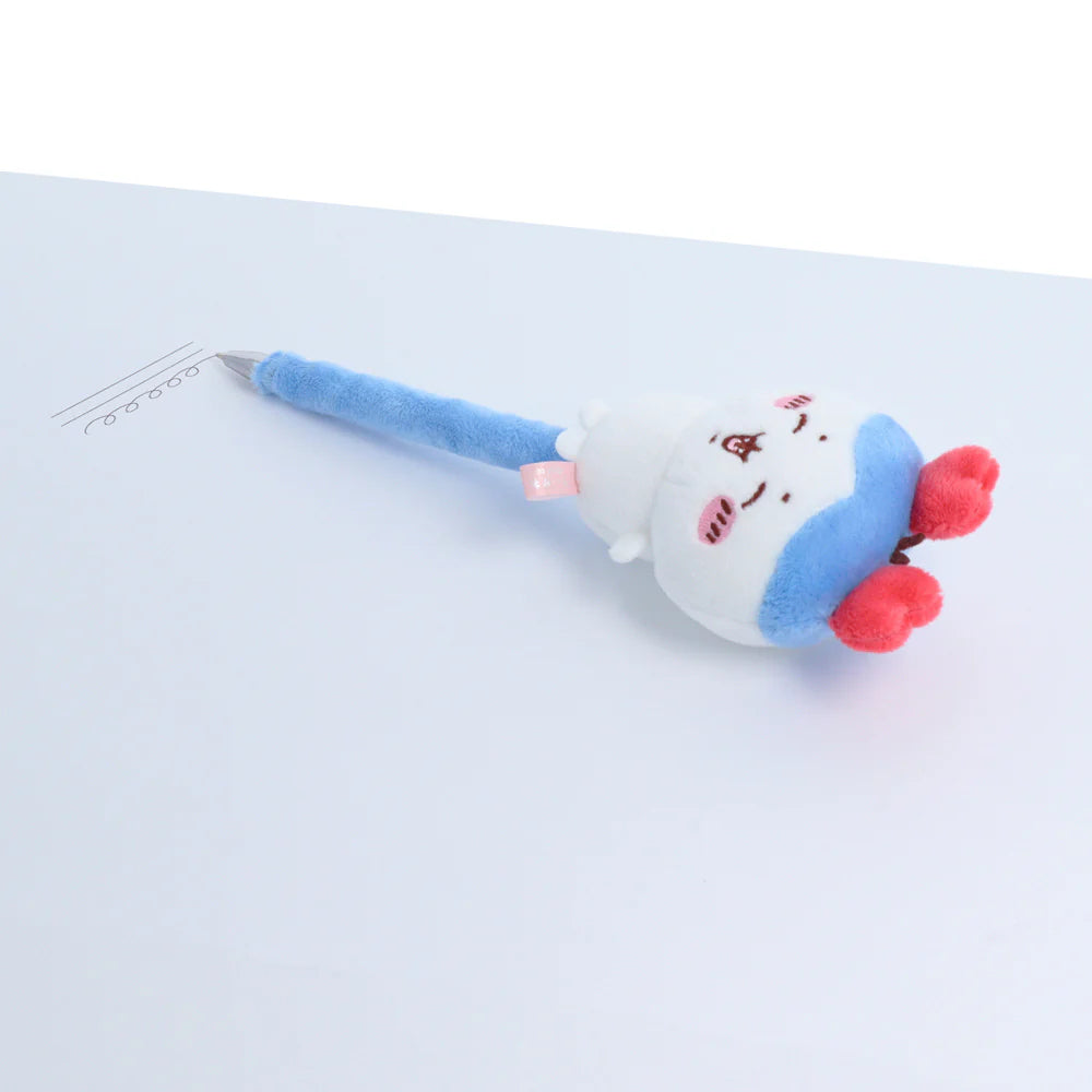 [In Stock] Chiikawa - Fluffy Crab Claw Series ~ Hachiro Little Hachi Doll Pen (Black 0.7mm) SCH0682