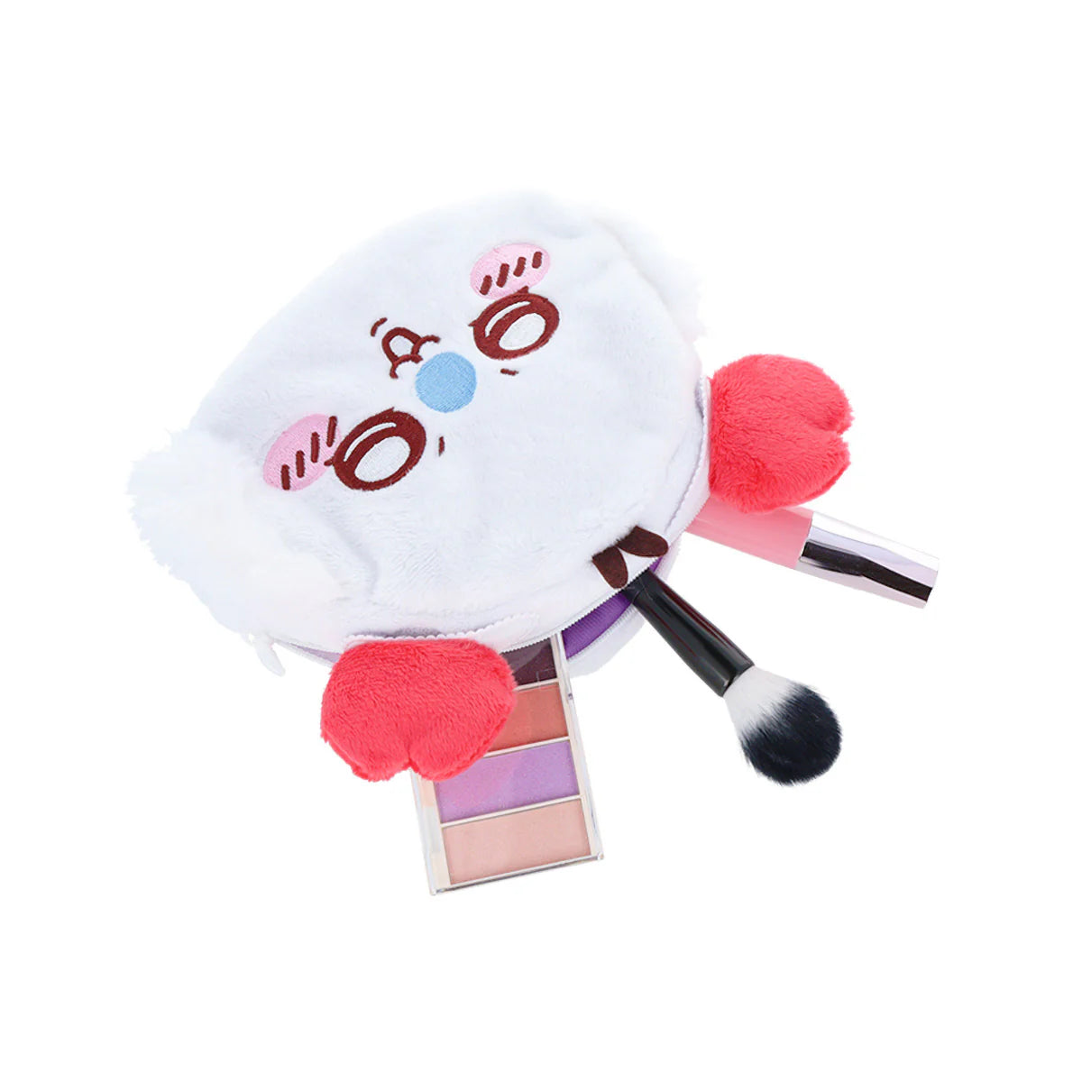 [Limited-Time Offer - In Stock] [Payme/Alipay HK/FPS Payment Required] Chiikawa - Momonga Flying Squirrel Crab Hair Clip Large Head Storage Bag Cosmetic Bag SCH0689
