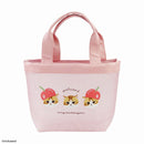 ［限時優惠-現貨][須用Payme/支付寶HK/ FPS結帳] mofusand 刺繡圖案細網手挽袋 便當袋 (粉紅色）SMF0031