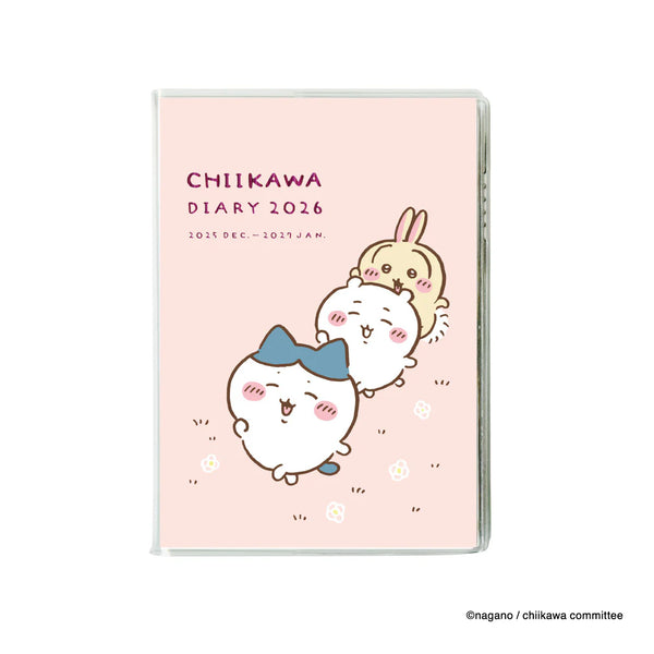 [準現貨][約9月上旬到貨] ちいかわChiikawa-2026年月漫畫風手帳A6 （なかよし）SCH1290