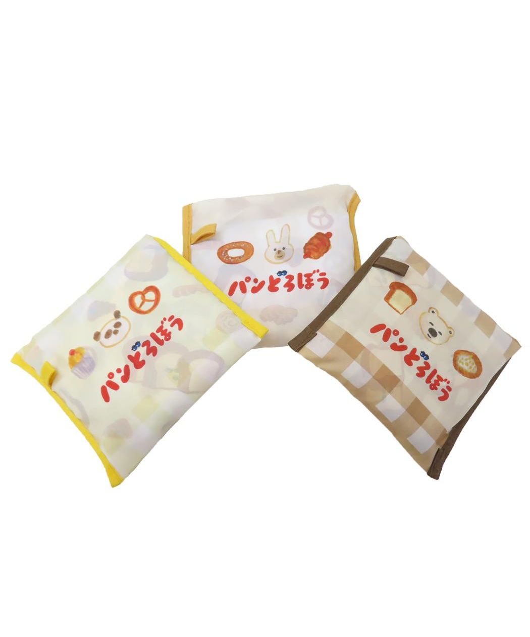 [現貨] パンどろぼう麵包小偷 可折疊式環保袋L （黃色）SBB0052