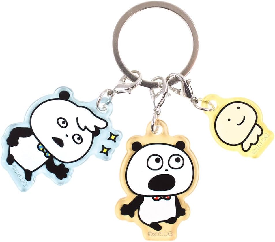 [現貨] 西村裕二～スタジオUG GOKIGEN PANDA 開心熊貓 3連鎖匙扣 SUG0006
