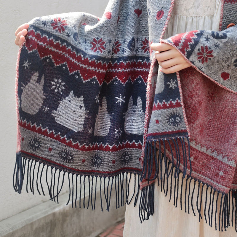 [現貨] 龍貓- 新版 披肩＋斗篷兩用 SD0030