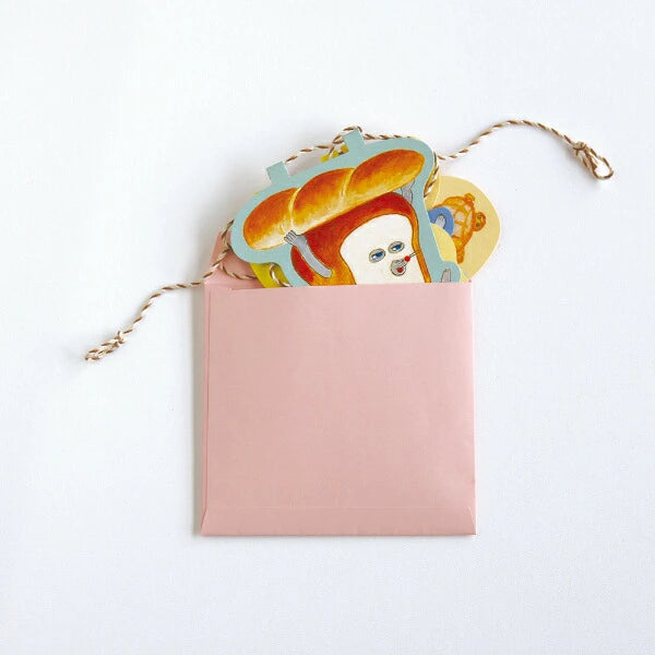 [現貨] パンどろぼう麵包小偷- 旗幟設計生日卡串 （一串9張卡連信封） SBB0133