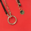 [現貨]パンどろぼう麵包小偷 ~ POP-UP限定- 皮革X金屬鍊子 多層次手機斜背帶 SBB0119