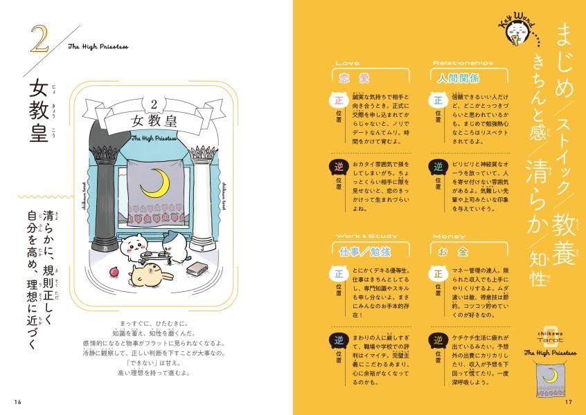 [In Stock] Chiikawa ~ Japanese Character Tarot Card Book (with 22 Tarot Cards) SCH1207